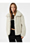 Oversize Long Sleeve Classic Collar Plush Jacket