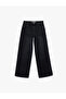 Low Waist Comfortable Fit Wide Leg Jeans - Loose Straight Fit Jeans - 4