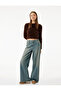 Long Sleeve Crew Neck Crop Knit Sweater - 2