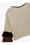 Multi-Colored Tassel Long Sleeve Crew Neck Knitwear Sweater - 5