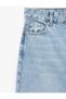 Cotton Regular Waist Straight Leg Long Jean Trousers - Straight Fit Jean - 7