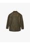 Classic Collar Pocket Detailed Oversize Buttoned Suede Look Shirt Jacket - 4