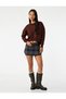 Long Sleeve Crew Neck Asymmetric Cut Sweater - 3