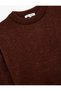 Long Sleeve Crew Neck Asymmetric Cut Sweater - 6
