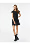 Crew Neck Sleeveless Tweed Mini Dress - 2