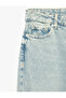 Regular Waist Wide Leg Stone Detailed Cotton Jeans - Wide Leg Jeans - 7