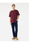 Cotton Short Sleeve Pique Tok Fabric Crew Neck Basic Oversize T-Shirt - 2