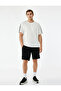 Relaxed Fit Geometric Print Short Sleeve V-Neck Sports T-Shirt