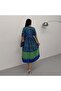 Green Patterned Terikoton Dress - 4