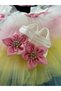 Baby Girl Colorful Additional Tulle Princess Dress Mevlüt Dress - 5