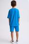 Blue Organic T-Shirt Boy's Round Neck - 3