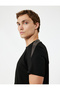 Short Sleeve Color Contrast Crew Neck Sports T-Shirt - 2