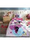 Minnie Mouse Happy Single Disney Licensed Elastic Fitted Bed Sheet Children's Duvet Cover Set