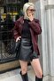 Black Women's Leather Shorts Skirt Mg2521 - 7