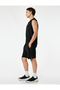 Sports Shorts with Lace-Up Waist and Fabric Detail - 3