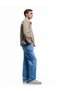 Cotton Regular Waist Pocket Detailed Vintage Straight Fit Jean Trousers