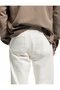 Cotton Pocketed Loose Fit Jeans with Tie Waist - 3