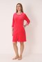 Women's Cotton Velvet Zippered Winter Dress / Dusty Rose 3431 - 5