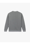 Textured Long Sleeve Basic Crew Neck Sweatshirt - 4