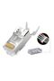 M118Xf Cat 7 Jack/Up to 30Gbps Speed-10Pcs-Nickel-Plated Shielding/Cat7 Cat6A Socket-Cat7 Rj45 Connector - 3