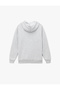 Long Sleeve Zippered Pocket Detailed Fleece-Lined Hooded Oversized Sports Sweatshirt - 4