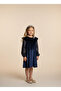 Velvet Dress with Sequined Sleeves - 2