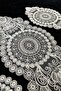 Living Room Set, Bedroom 3 Piece Coffee Table Cloth, Table Cloth 3 Piece Room Set Ecru - 2