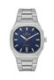 Sapphire Glass Silver - Blue Men's Wristwatch Nc34-290607-Alm