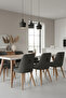 5 Pcs Ring Pendulum Handle Set - Top Screw Chair Back and Furniture Handle - 60 mm Matte Black - 5
