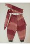 Girl's Keşan Fabric Striped Pockets with Lyral Bandana Double Set Show Costume - 3