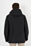 Men's Black Sheepskin Hooded Windproof Winter Coat & Coat & Parka - 6