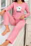 Hello Bear Pink Women's Pajama Set - 2