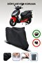 Black Asia as 150 t 6A Rear Pouch Compatible Motorcycle Tarpaulin Waterproof Durable Fabric
