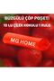 1 RULO 1x10 كيس قمامة برباط متوسط ​​55X60 40 LT كيس قمامة برباط كيس قمامة معطر بالفراولة - 2