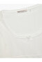 Cotton Slim Fit Long Sleeve U-Neck Crop Pajama Top - 5