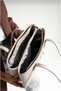 Women's Stone Color Large Size Hand and Shoulder Bag-4028 - 3