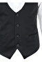 Black Cepken Slim Fit Black Fuzzy Fabric 50619 - 4