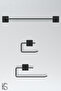 Adhesive Design Long Towel Holder Roll Towel Holder Napkin Holder WC Paper Holder Set of 3 - 5