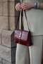 Sauve Toka Detailed Burgundy Matte Bag - 5