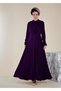 Zippered Dress with Lace Collar 4256 - 2
