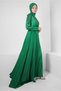 PUL PAYET EMBROIDERED SATIN EVENING DRESS 50319 - 2