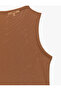 Lightweight Stand Collar Sleeveless See-Through Tulle Blouse - 5