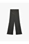 High Waist Comfortable Fit Wrinkle Viscose Blend Wide Leg Pants with Tie-Up Waist - 4