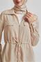 Satin Suit with Pleated Skirt 45385 - 3