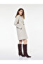 Long Sleeve Buttoned Pocketed Double Breasted Long Cashmere Coat - 2