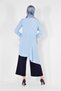 Asymetric Cut Pillise Detail Tunic 4852 - 4