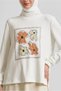 Printed Skirt Tracksuit Set 44725 - 4