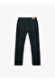 Cotton Pocketed Regular Waist Straight Fit Jean Trousers - Mark Jean - 5