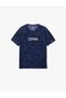 Short Sleeve Comfortable Fit Crew Neck Printed Sports T-Shirt - 4