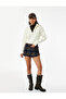Hair Braid Textured Half Zipper Collar Long Sleeve Knitwear Sweater - 2